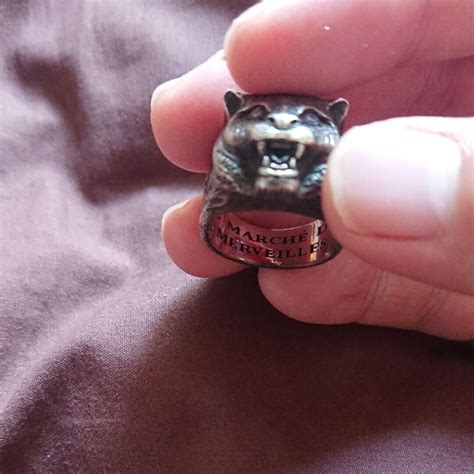 gucci garden feline ring|gucci feline head belt.